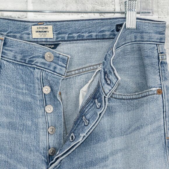 CITIZENS of HUMANITY Premium Vintage sz 29 Liya High Rise Classic Fit Crop Jeans - Picture 2 of 12